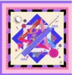 Geometrik Fular - 40x40