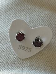 Yakut Gümüş Küpe - Model 3