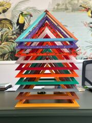 Renkli Piramit - 14 Cm