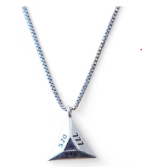 Unisex Piramit Kolye