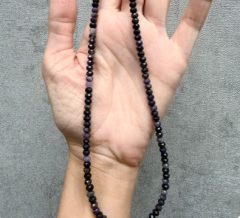 Shugulite (Şungulit) Kolye Rondela Kesim