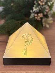 Tukan Kuşlu Piramit Gece Lambası